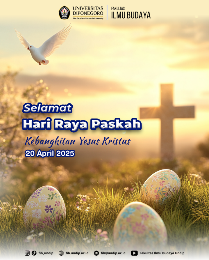 FIB Undip Mengucapkan Selamat Hari Raya Paskah 2025.
