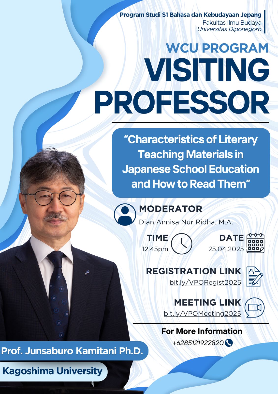 Kuliah Umum BKJ FIB Undip 25 April 2025.