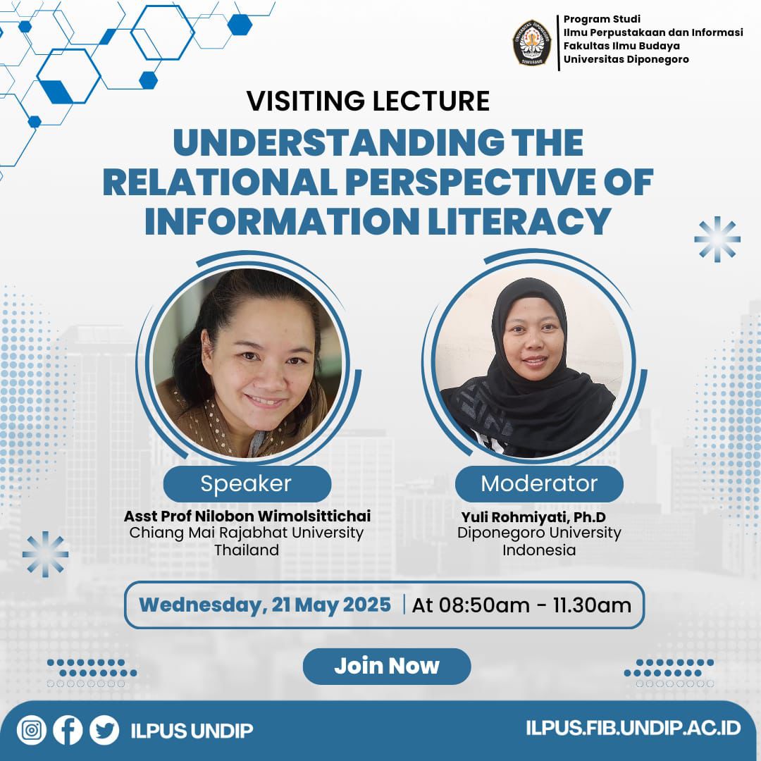 Visiting Lecture Bersama Asisten Profesor Nilobon Wimolsittichai dari Chiang Mai Rajabhat University pada 21 Mei 2025.