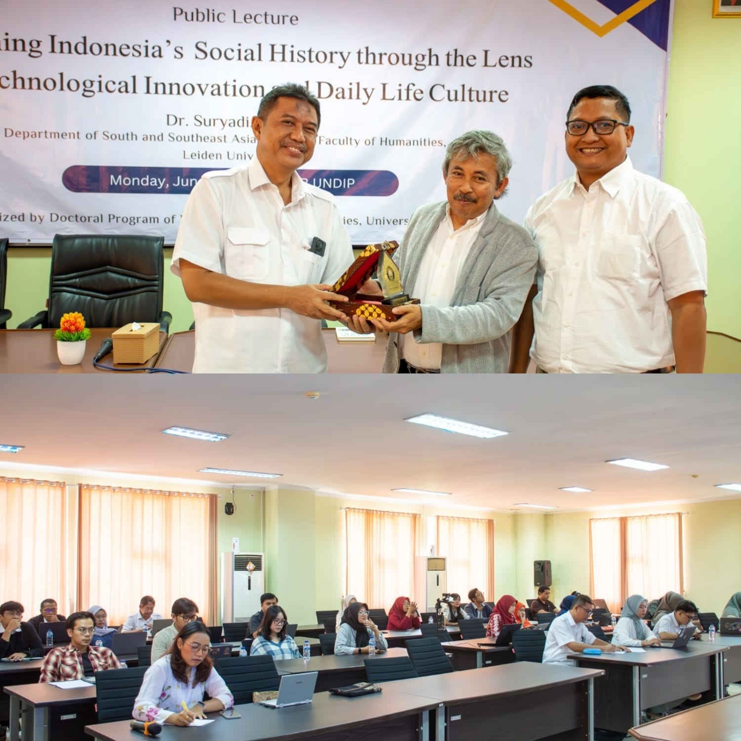 Public Lecture bertema "Examining Indonesia's Social History through the Lens of Technological Innovation and Daily Life Culture" Bersama Dr. Suryadi, M.A., dari Leiden University.