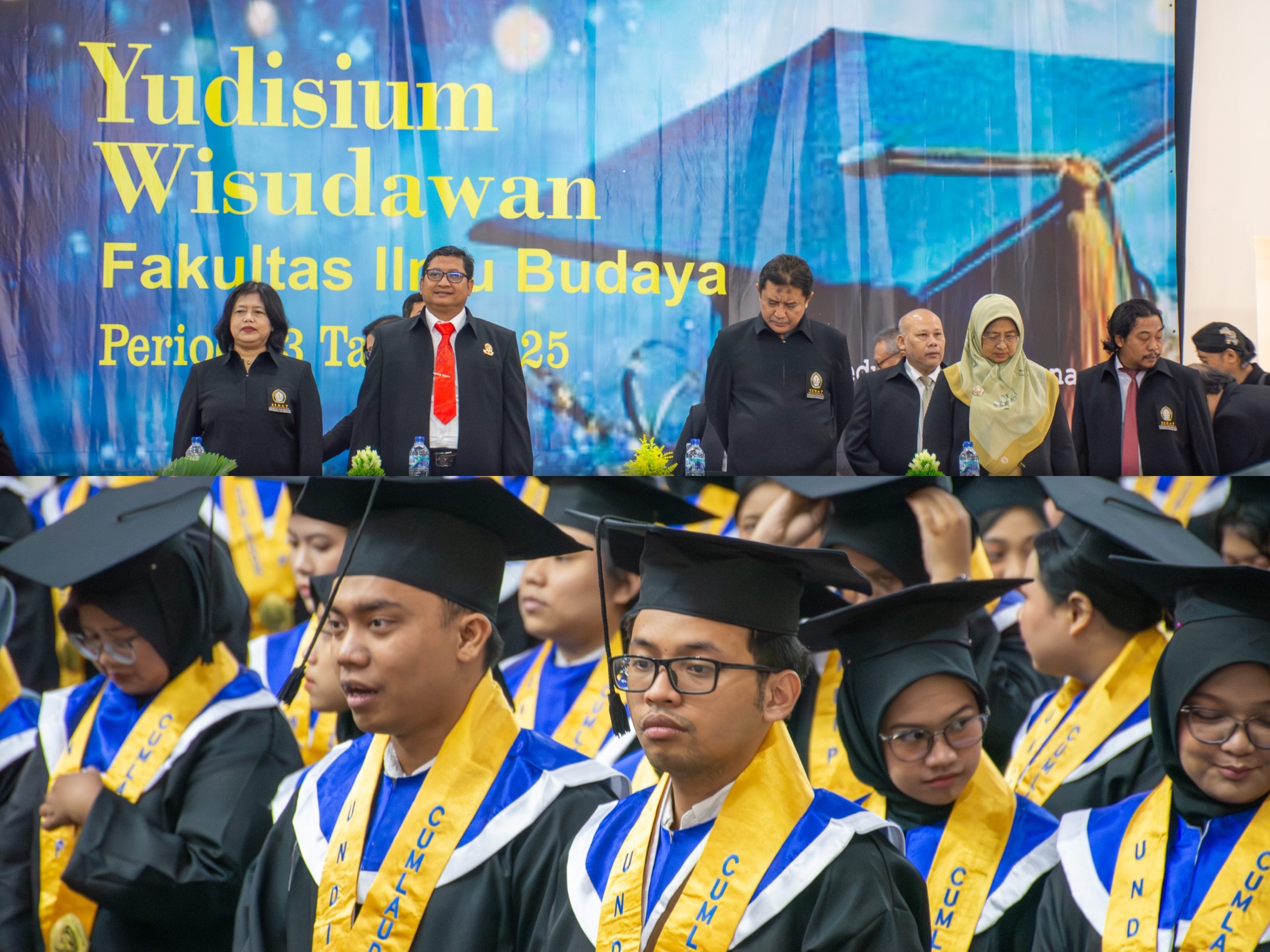 278 mahasiswa Fakultas Ilmu Budaya Undip (FIB Undip) resmi menyandang gelar baru dalam Upacara Wisuda ke-179 Universitas Diponegoro.