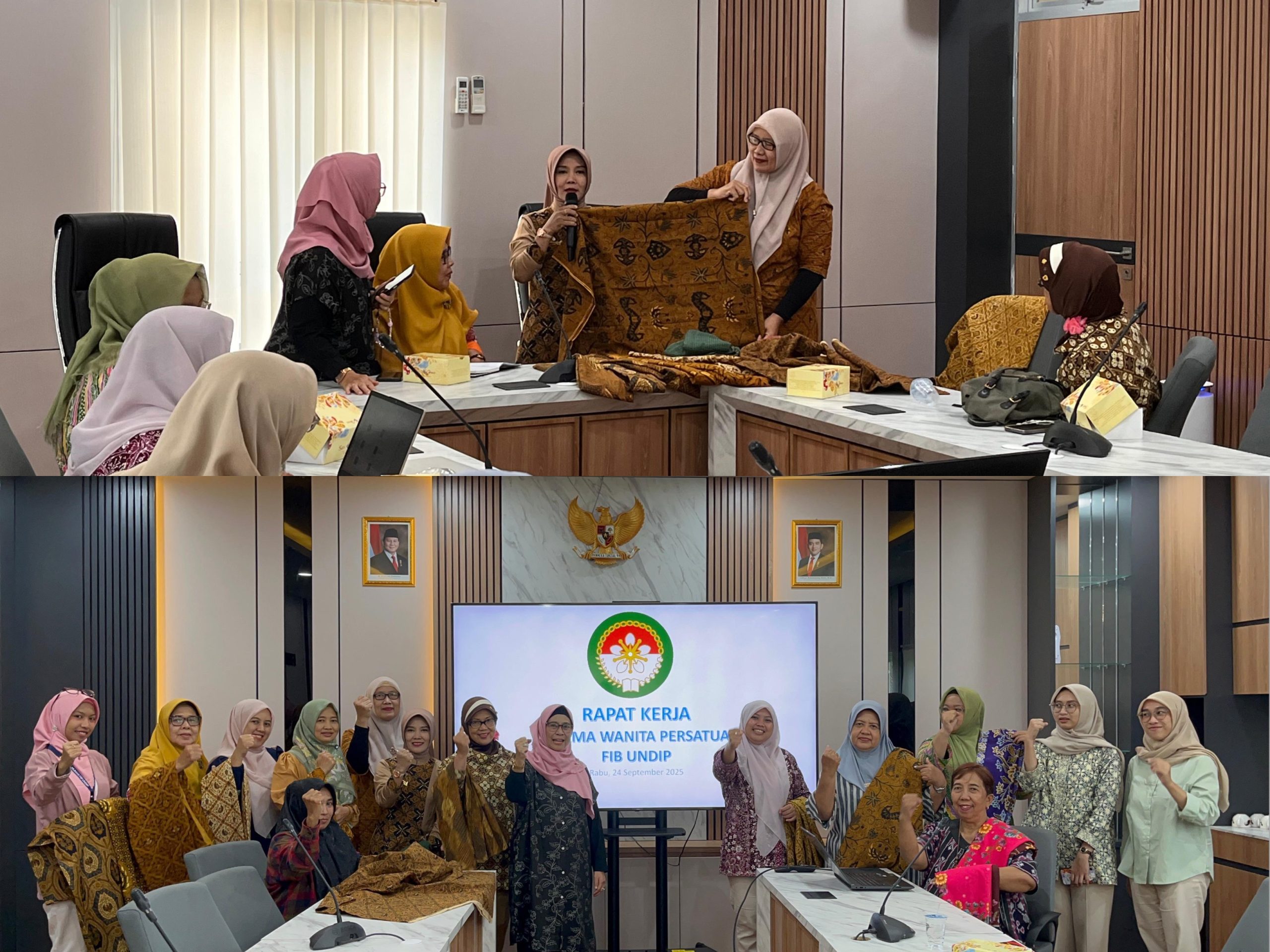 Dharma Wanita Persatuan FIB Undip Kupas Filosofi Batik Bersama Sri Medali Hendry Hastuti dari LPK Widya Budaya Semarang