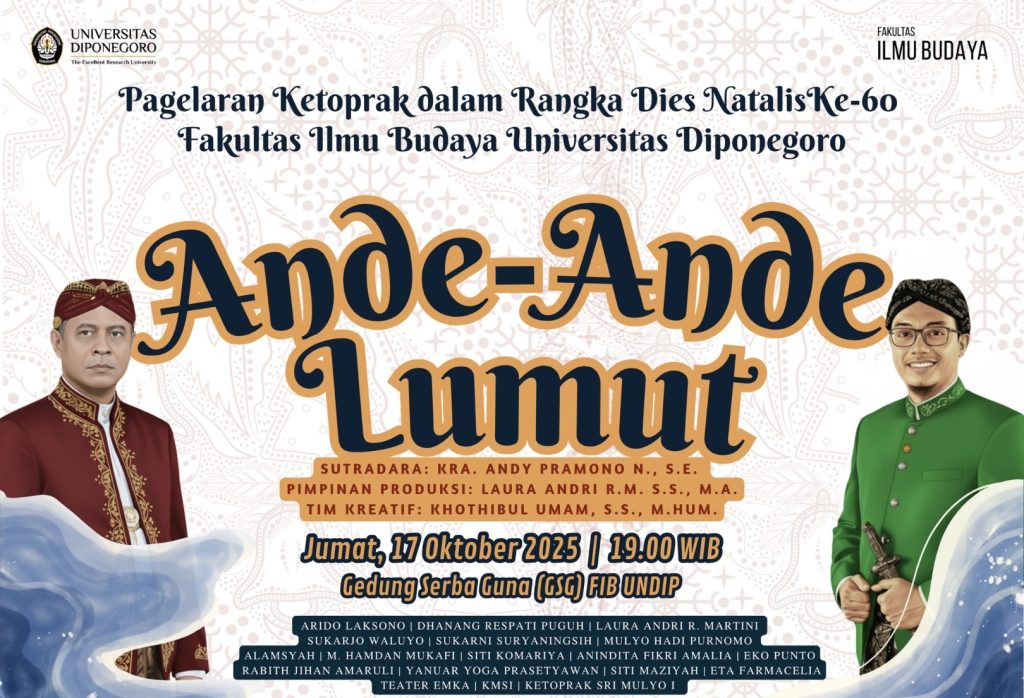 FIB Undip Gelar Pagelaran Ketoprak “Ande-Ande Lumut” dalam Rangka Dies Natalis ke-60