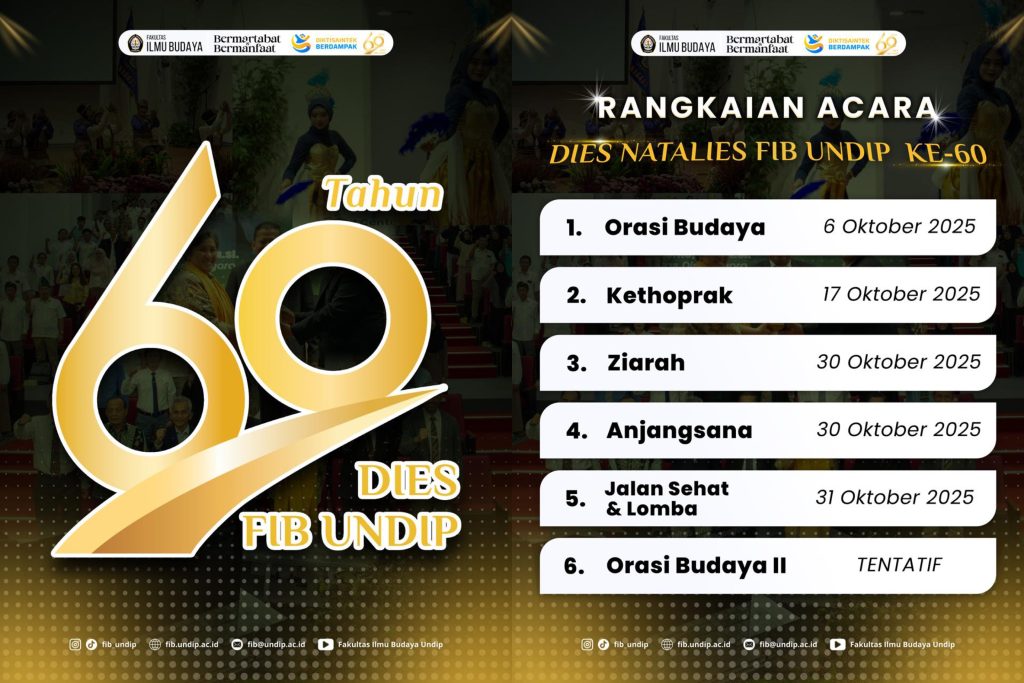 Rangkaian Acara Dies Natalis ke-60 FIB Undip